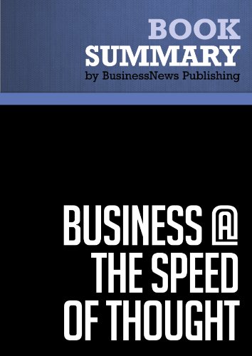 business at the speed of thought book summary